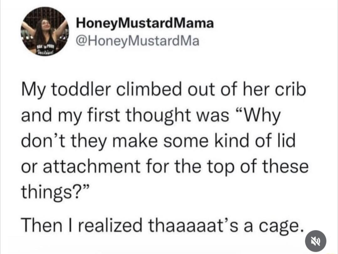 My toddler climbed out of her crib and my first thought was 