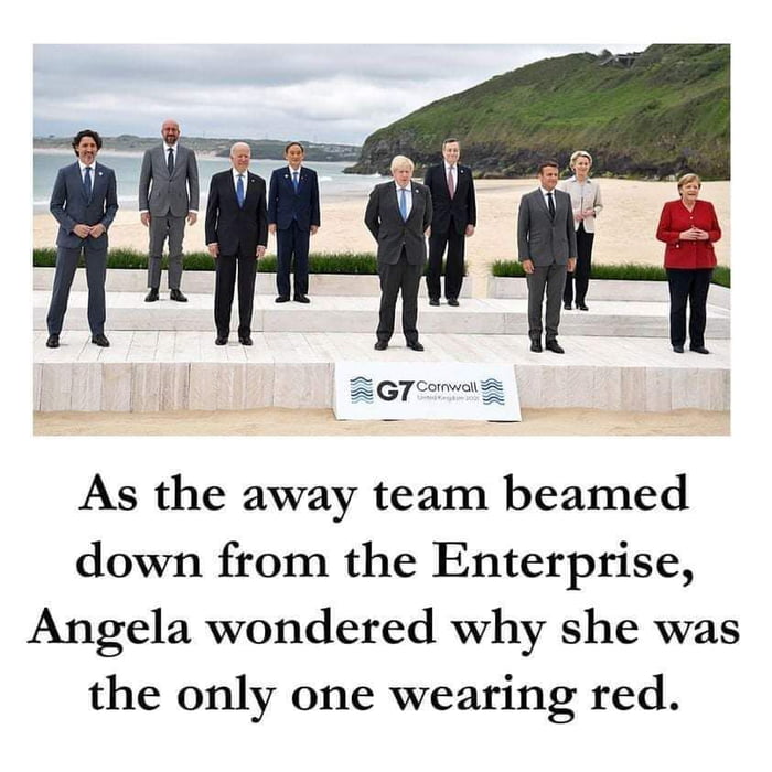 A QT oS ol As the away team beamed down from the Enterprise Angela wondered why she was the only one wearing red