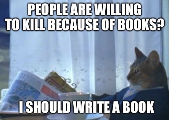 REOPLEAREWILLING KILIBECAUSE OFBOOKS N i N 21SHOULD WRITE A BOOK