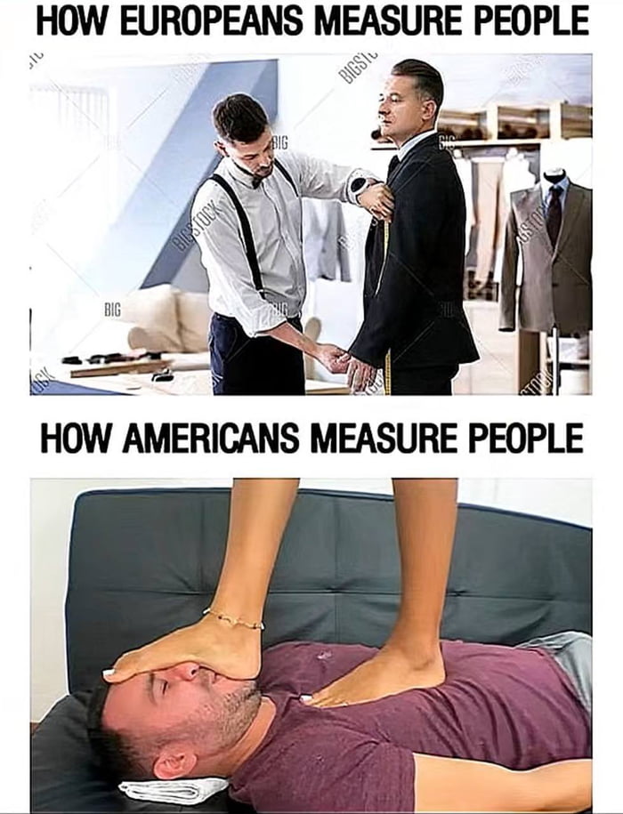 HOW EUROPEANS MEASURE PEOPLE 2 2y in HOW AMERICANS MEASURE PEOPLE