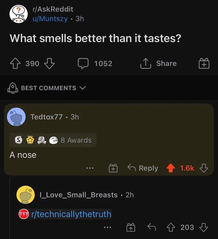 QLS GELLT uMuntszy 3h ALETE E R TR EL N EN CEr r390dy os2 1 share 8 sesT commeNTs v Tedtox77 3h 0 s wards A nose S Reply 18k b _Love_Small_Breasts 2h rtechnicallythetruth B a 2083
