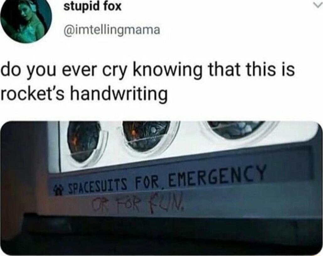 stupid fox imtellingmama do you ever cry knowing that this is rockets handwriting