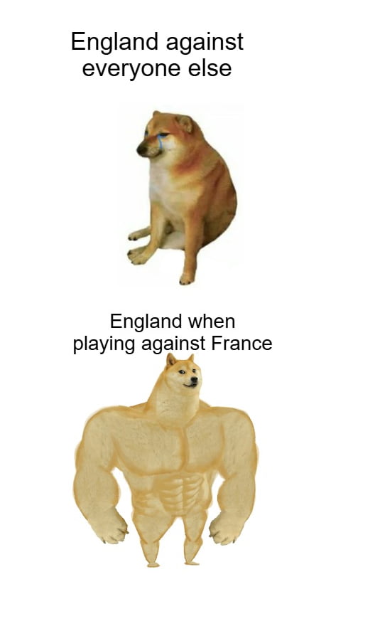England against everyone else. England when playing against France.