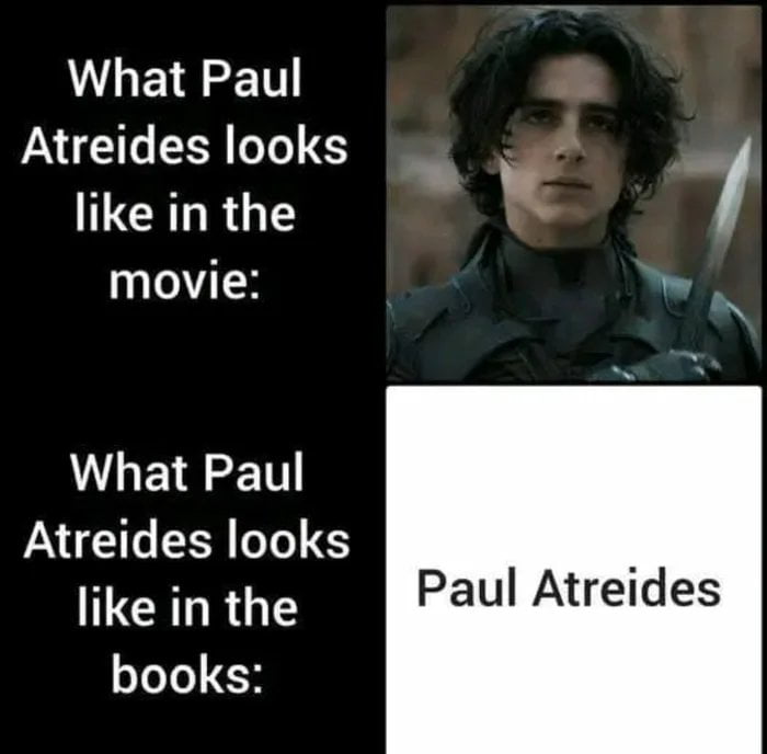 LLEEETT Atreides looks LCRLR LT I movie k VLB EETT Atreides looks like in the Paul Atreides books
