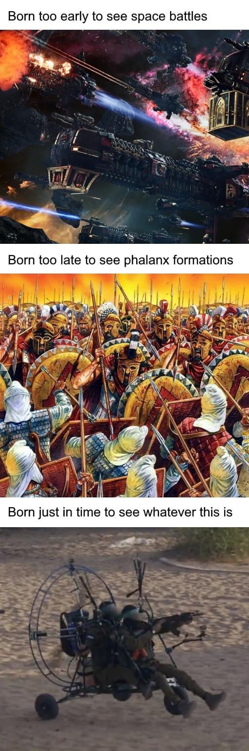 Born too early to see space battles
