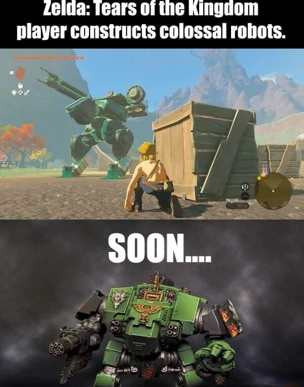 Lelua Tears of the Kingaom player constructs colossal robots