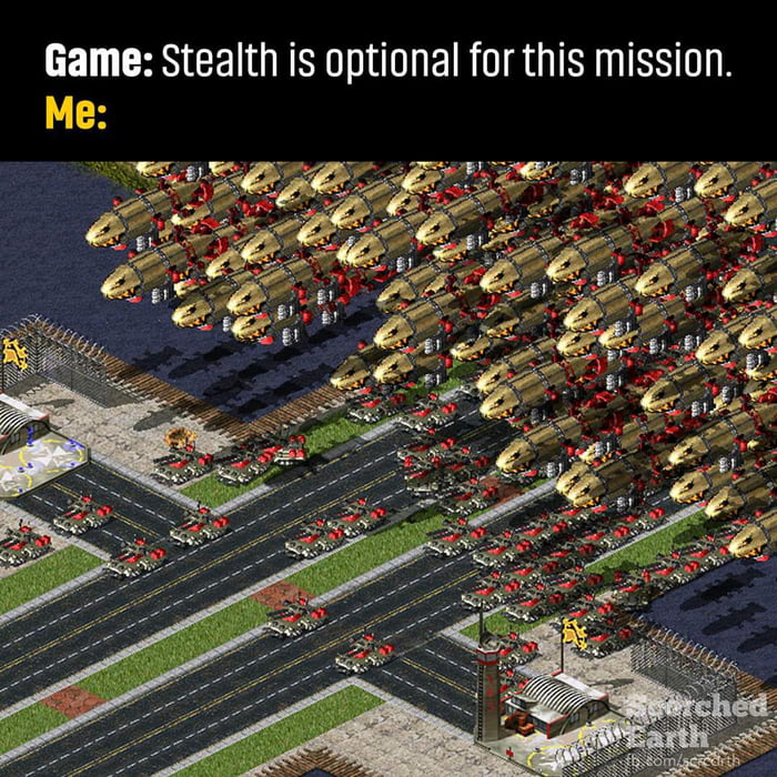 Game Stealth is optional for this mission