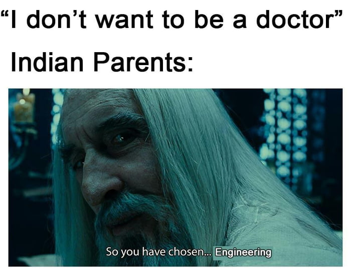 I dont want to be a doctor Indian Parents So you have chosenEngineering