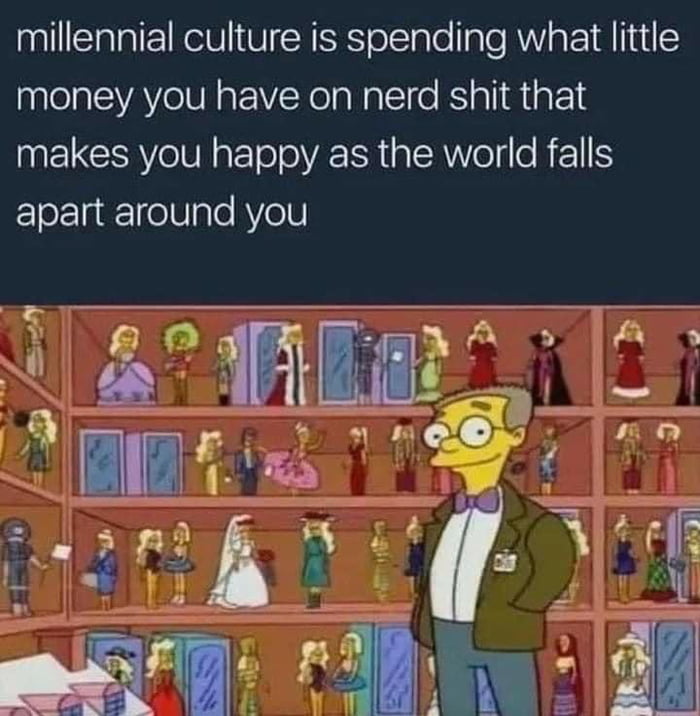 millennial culture is spending what little paelaleVAVeIUN pFV Ko aNal o R aTiMiate1E makes you happy as the world falls apart around you