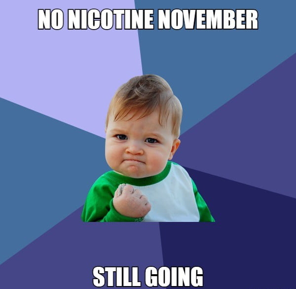 NOINICOTINE NOVEMBER b STILL GOING