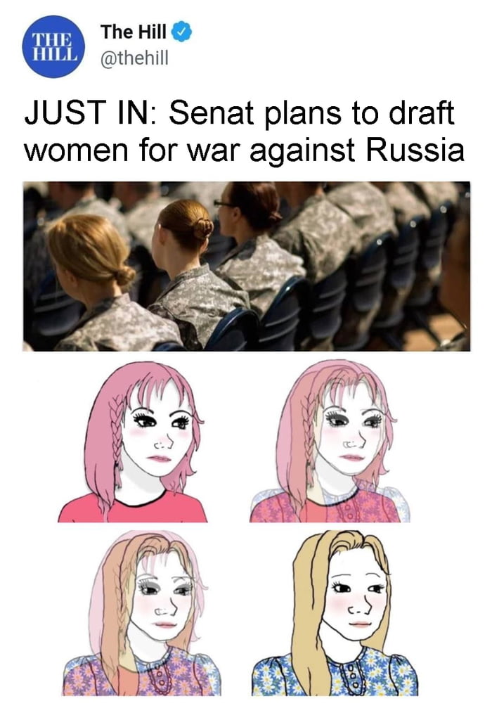 D The Hill thehill JUST IN Senat plans to draft women for war against Russia