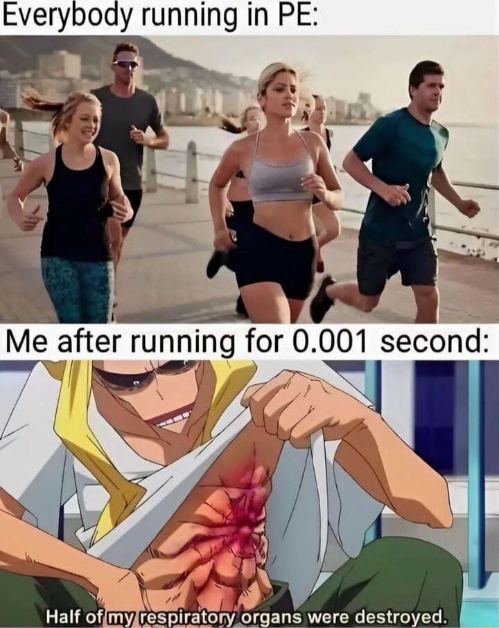 Everyboay running in PE W V 1 T lreapiratonToraans wer destroved AR