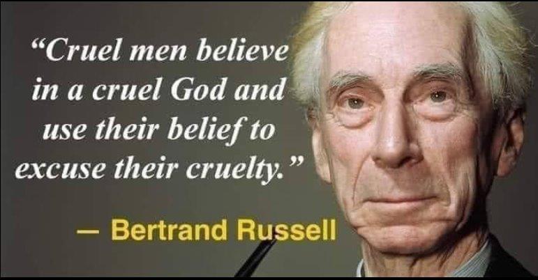 Cruel men believe in a cruel God and use their beliefto excuse their cruelty g o R VETEL pert