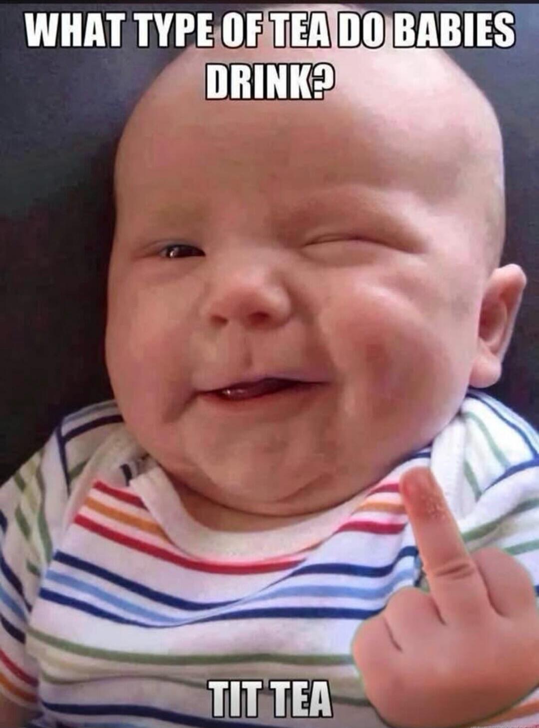 WHAT TYPE OF TEA DO BABIES DRINK? TIT TEA