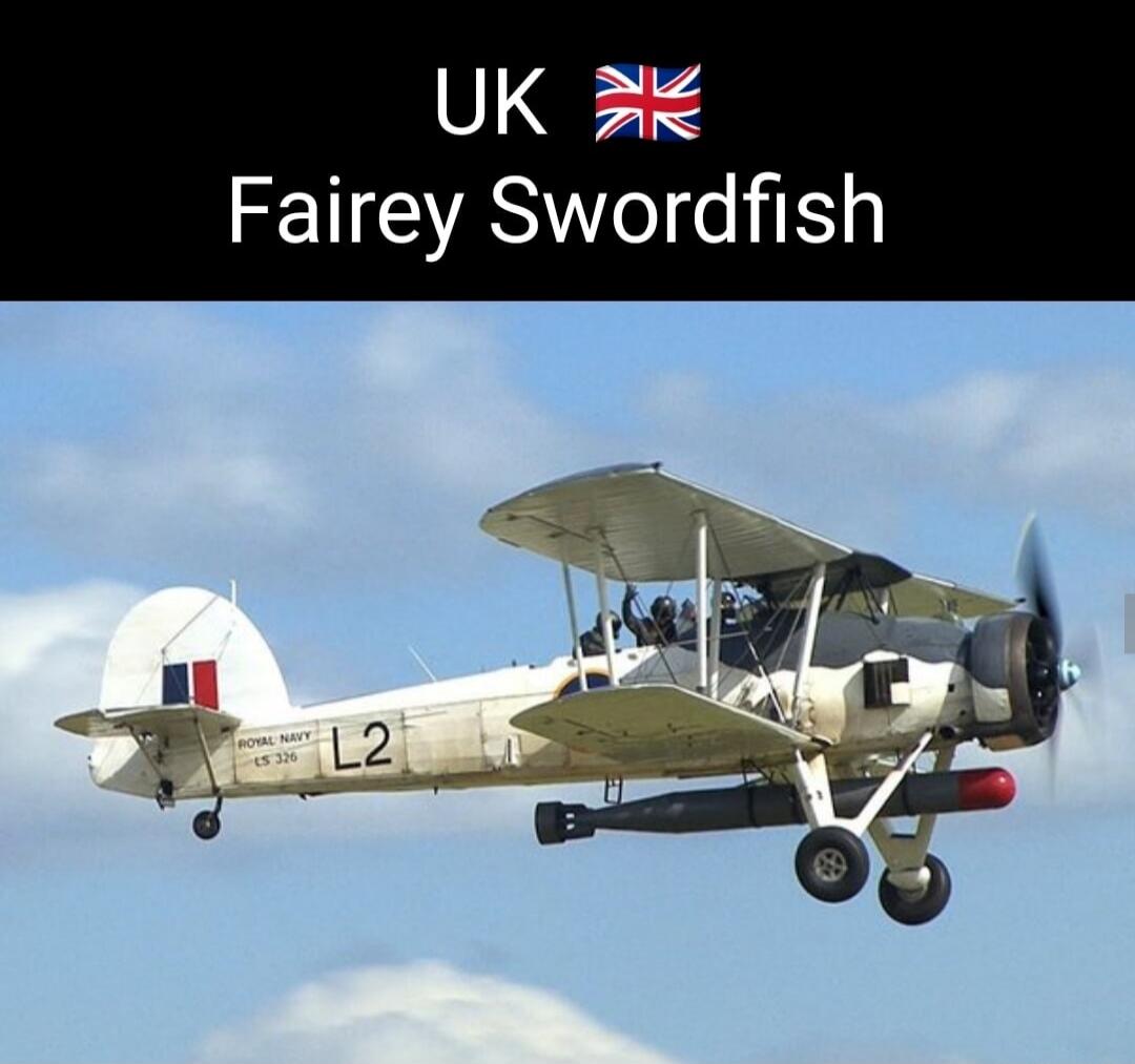 UK Fairey Swordfish Royal Navy LS 326 L2