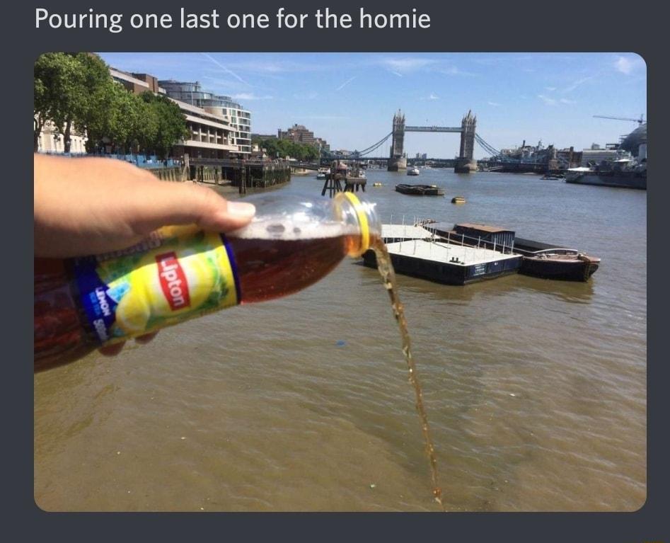 Pouring one last one for the homie