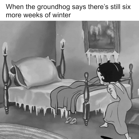 When the groundhog says theres still six more weeks of winter v h 3 L