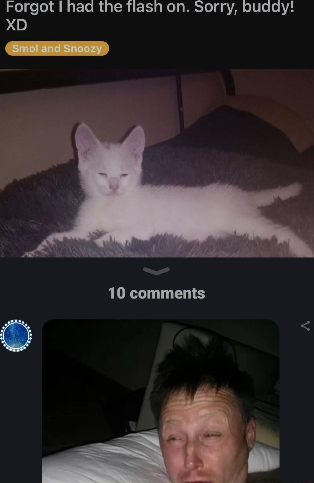 Forgot had the tlash on Sorry buday XD 10 comments O