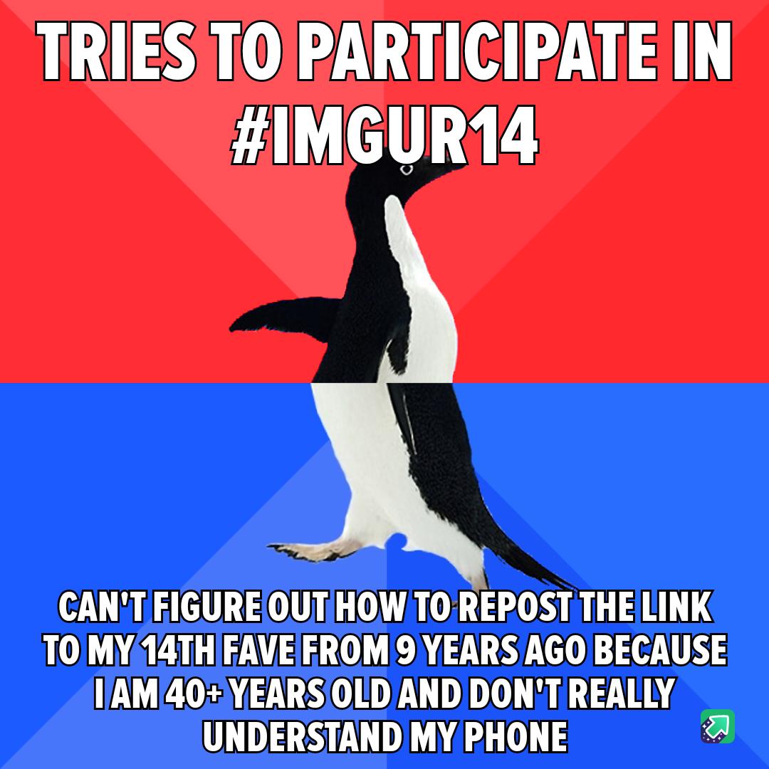 TRIESTO PARTICIPATE IN IMGUR14 R ECL ORGSR TOMY14THFAVEFROM 9 YEARS AGOBECAUSE IAM40YEARS OLD AND DONT REALLY UNDERSTAND MY PHONE