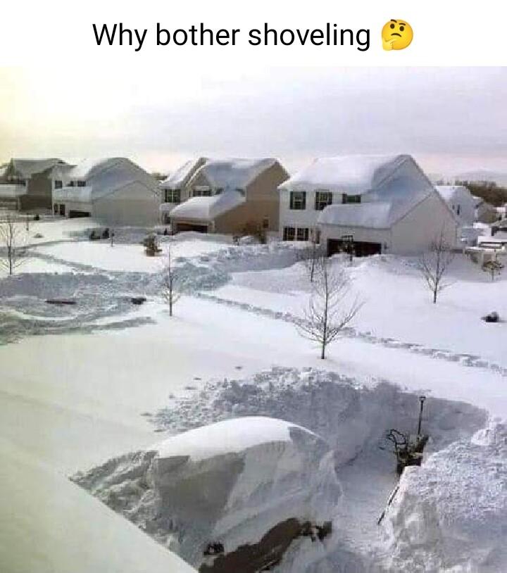 Why bother shoveling