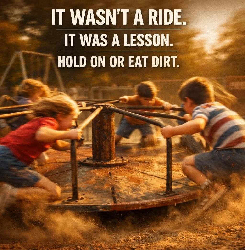IT WASN'T A RIDE. IT WAS A LESSON. HOLD ON OR EAT DIRT.