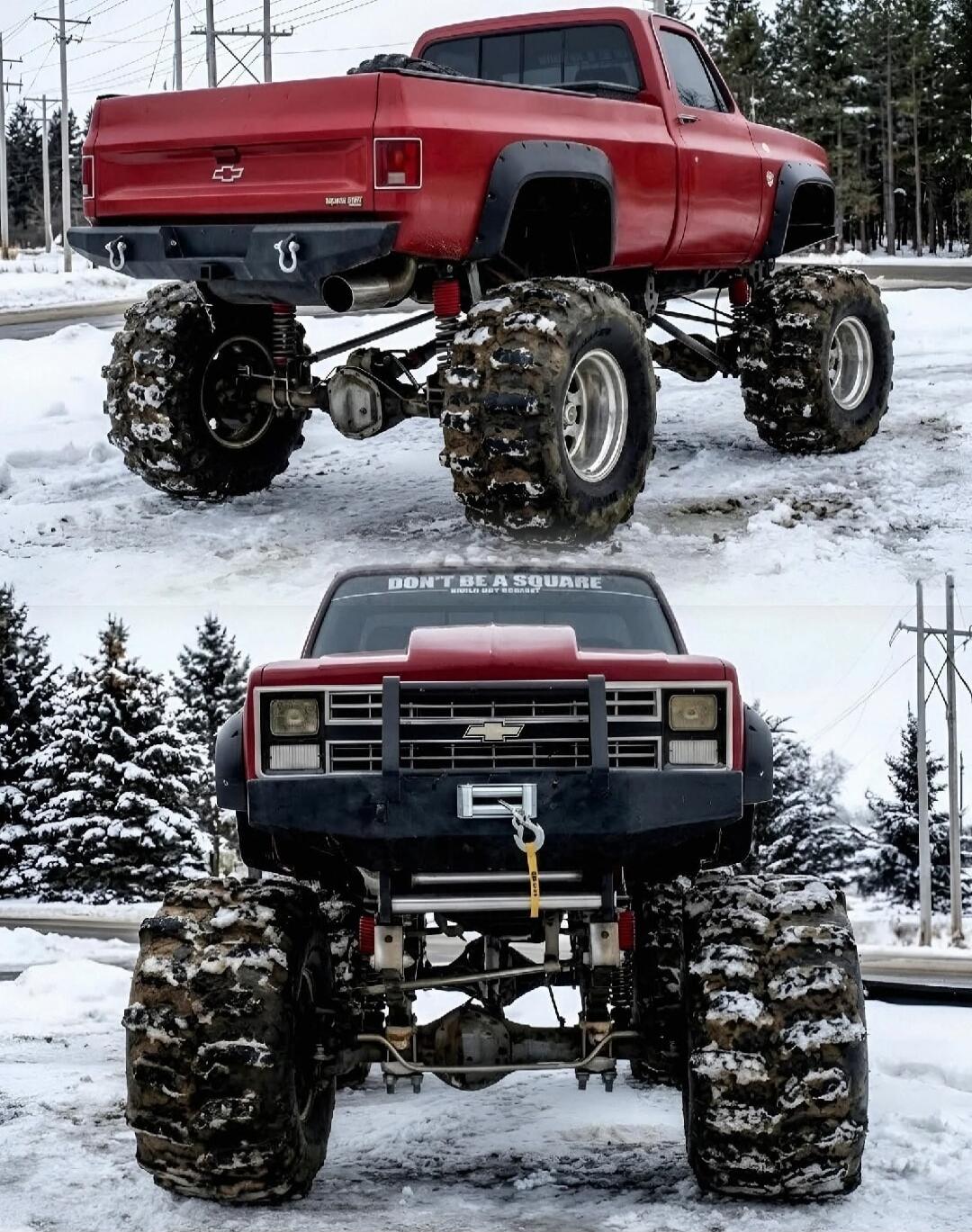 CHEVROLET SILVERADO MUDDOGG CUSTOMS DON'T BE A SQUARE BUILD NOT BOUGHT
