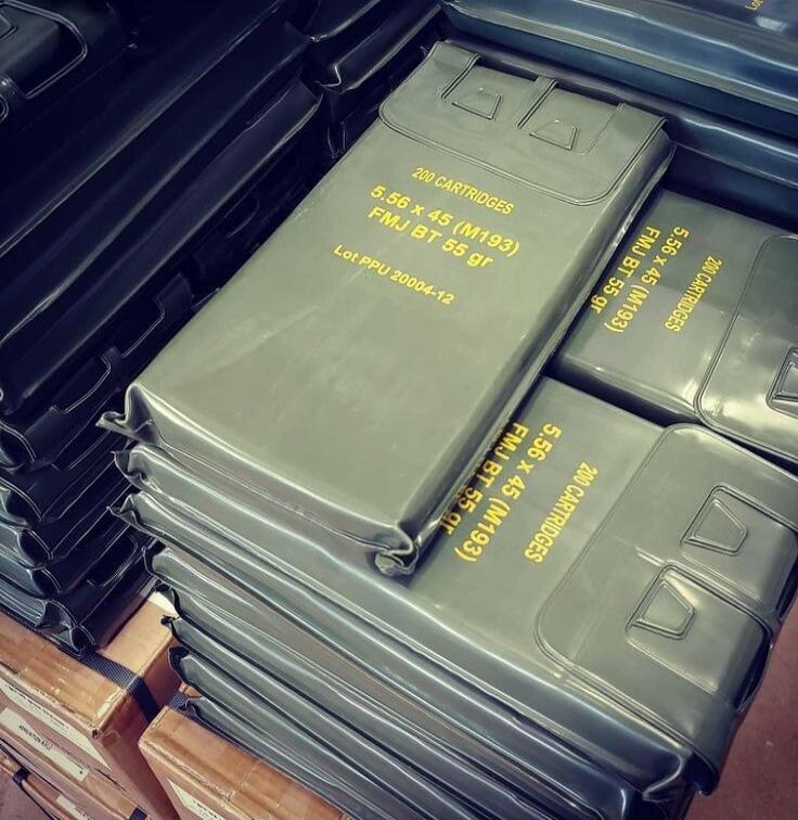 200 CARTRIDGES 5.56 x 45 (M193) FMJ BT 55 gr Lot PPU 20004-12