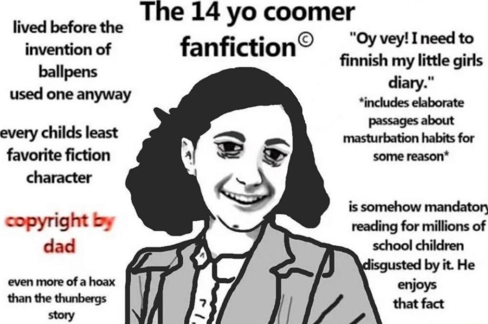 The 14 yo coomer lived before the g Oy vey invention of fanfiction Ovveinesdto innish my litdle girls ballpens used one anyway Wi every childs least favorite fiction character is somehow mandaton copyright by reading for millions of dad evenmone ofahoax thanthe thnbergs