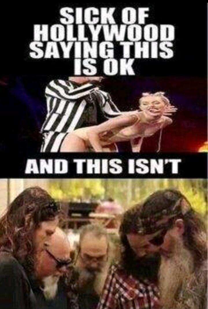 SICK OF HOLLYWOOD SAYING THIS IS OK AND THIS ISN'T