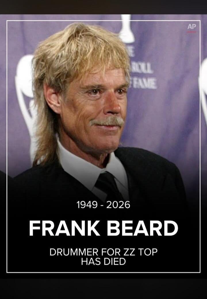 AP E ROLL FAME 1949 - 2026 FRANK BEARD DRUMMER FOR ZZ TOP HAS DIED