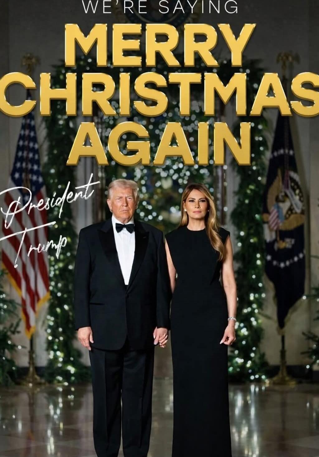 WE'RE SAYING MERRY CHRISTMAS AGAIN