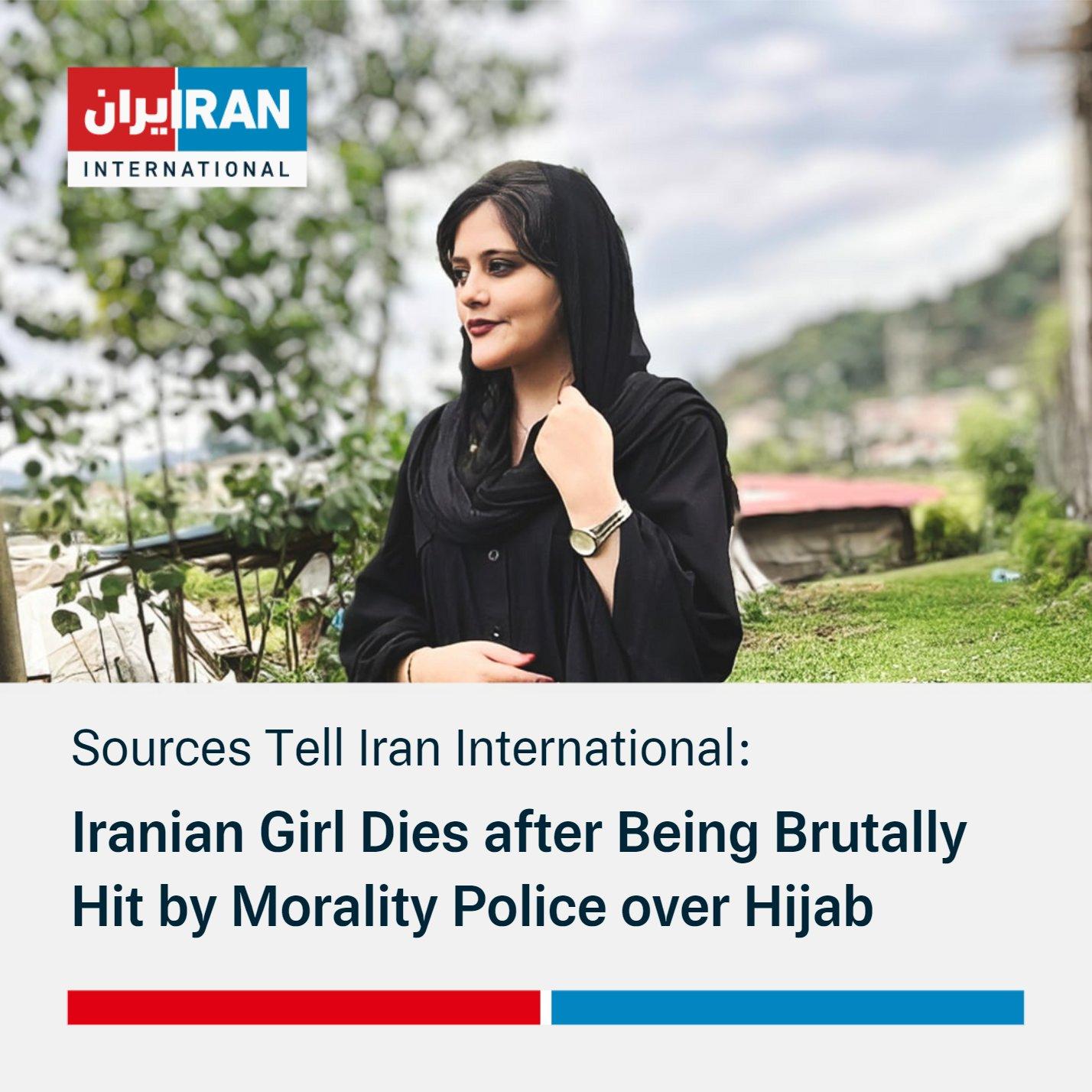 Sources Tell Iran International Iranian Girl Dies after Being Brutally Hit by Morality Police over Hijab