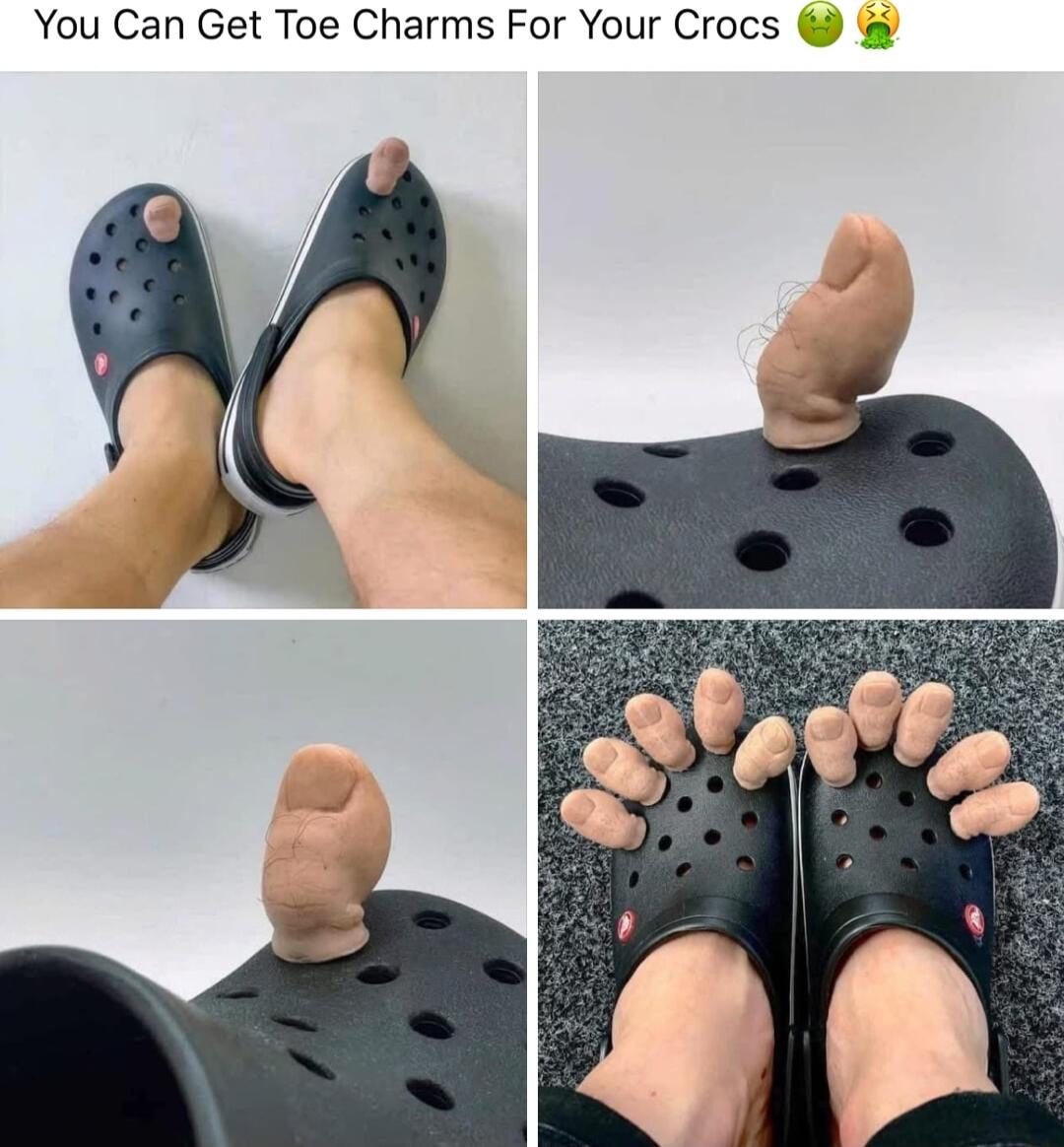 You Can Get Toe Charms For Your Crocs