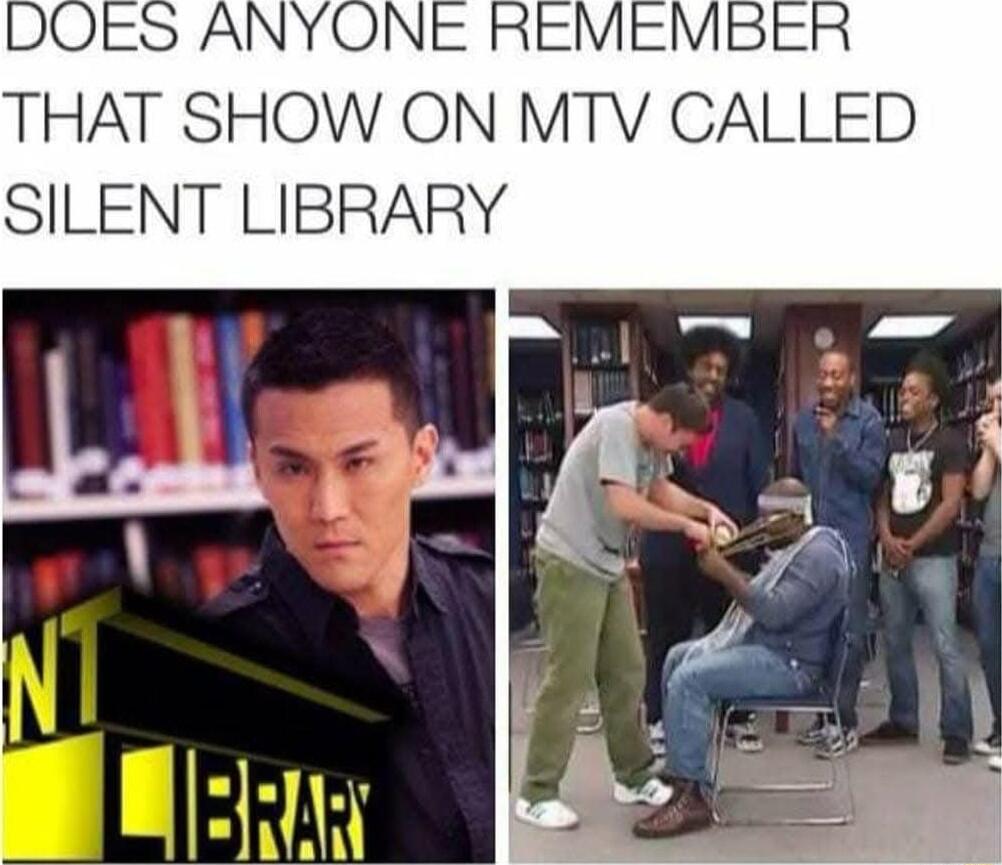 THAT SHOW ON MTV CALLED SILENT LIBRARY