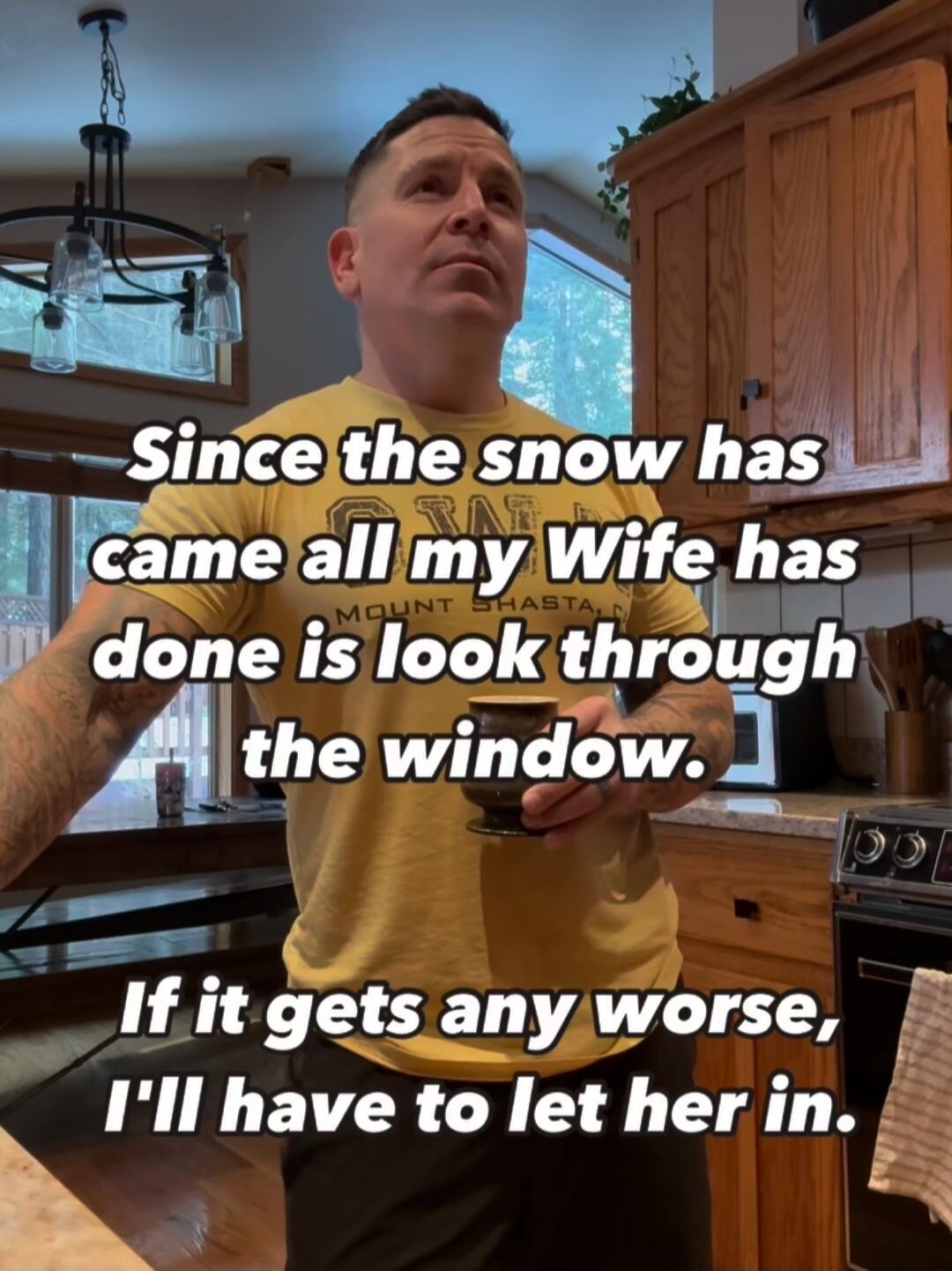 incthe snow hasm EILLETL I AU S has CLY NS through ithe window L by o AT T SEL AT WV EVCR I E L AT R