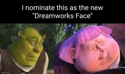 NI EICRGISEER N Dreamworks Face