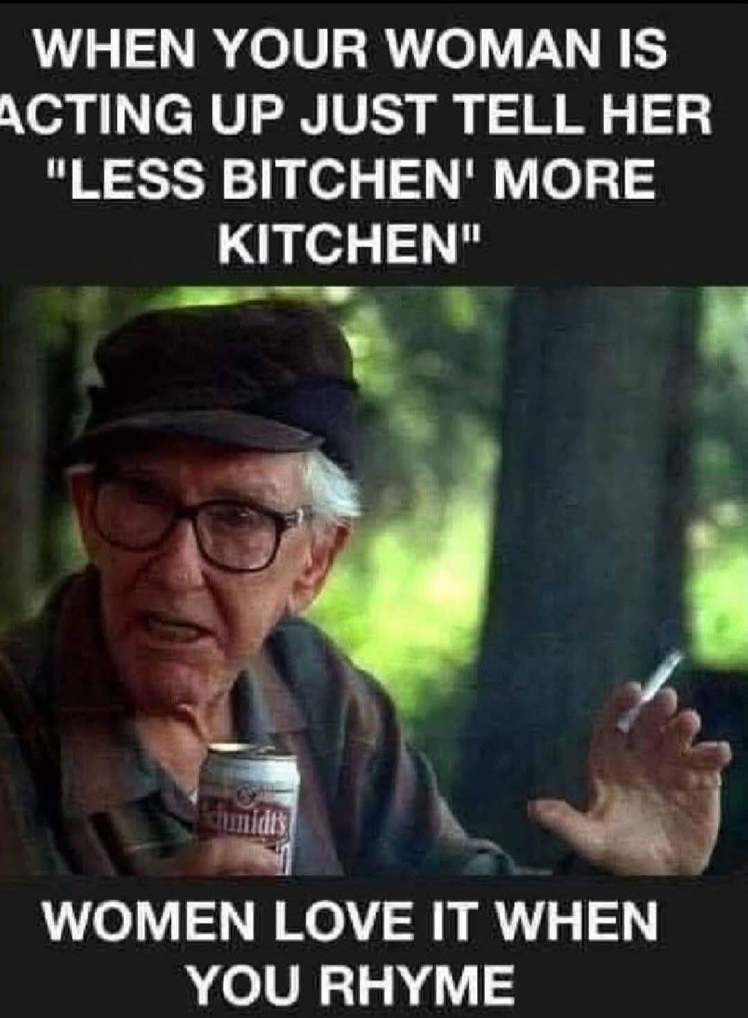 WHEN YOUR WOMAN IS ACTING UP JUST TELL HER 