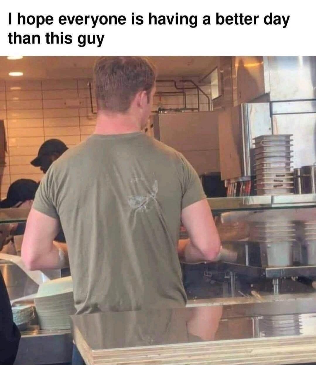 I hope everyone is having a better day than this guy