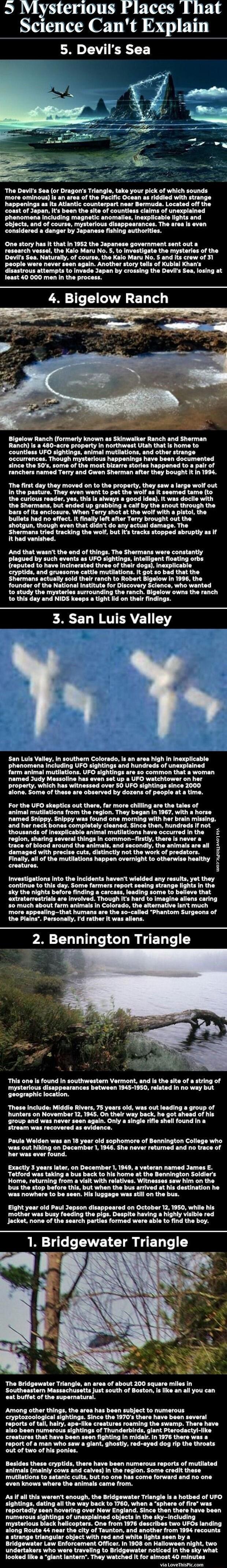 S Mysterious Places That Science Cant Explain 5 Devils Sea The Devils Sea or Dragons Triangle take your pick of which sounds more ominous s an area of the Pacific Ocean as riddled with strange happenings as its Atiantic counterpart near Bermuda Located off the coast of Japan Its been the site of countiess claims of unexplained phenomena including magnetic anomalies inexplicabie lights and objects 