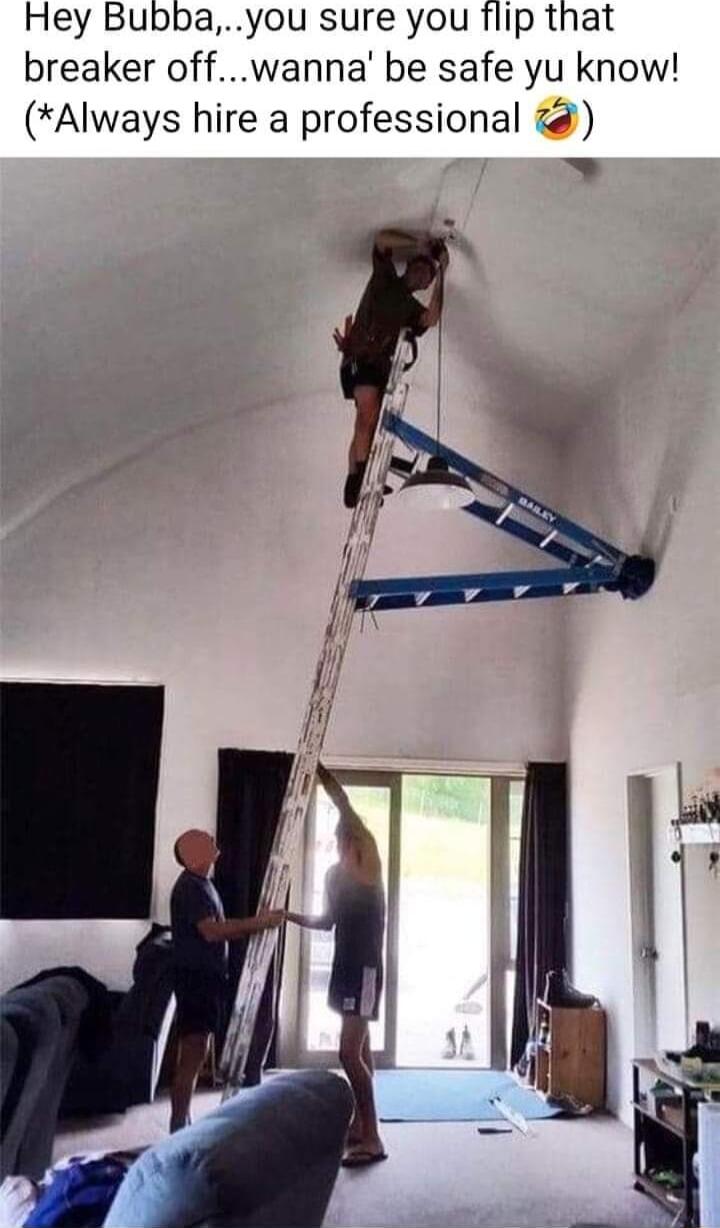 Hey Bubbayou sure you flip that breaker offwanna be safe yu know Always hire a professional