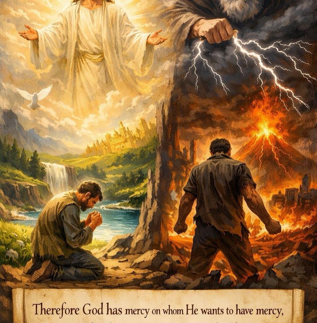 Therefore God has mercy on whom He wants to have mercy,