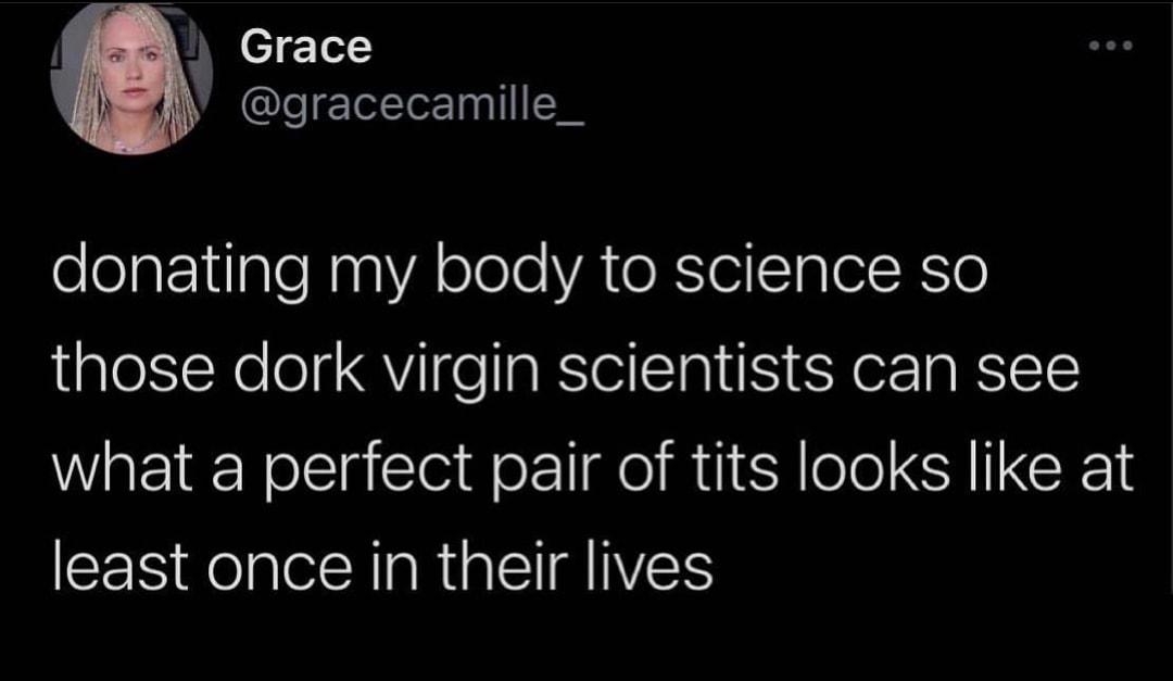 I Te gracecamille_ olelaENtaleNagYA elelo VA RO ClaelT0 those dork virgin scientists can see what a perfect pair of tits looks like at CES Kol plelNIaRa I MIVETS