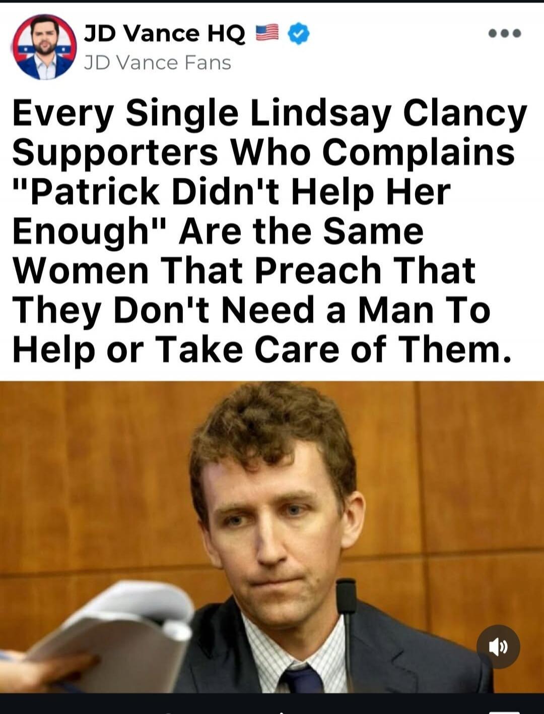 JD Vance HQ JD Vance Fans Every Single Lindsay Clancy Supporters Who Complains 
