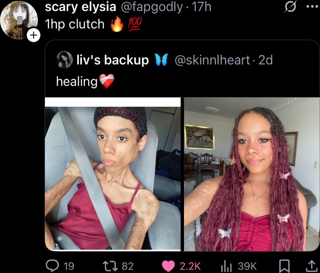 1hp clutch 🔥💯
liv's backup 🦋 @skinnlheart 2d healing ❤️