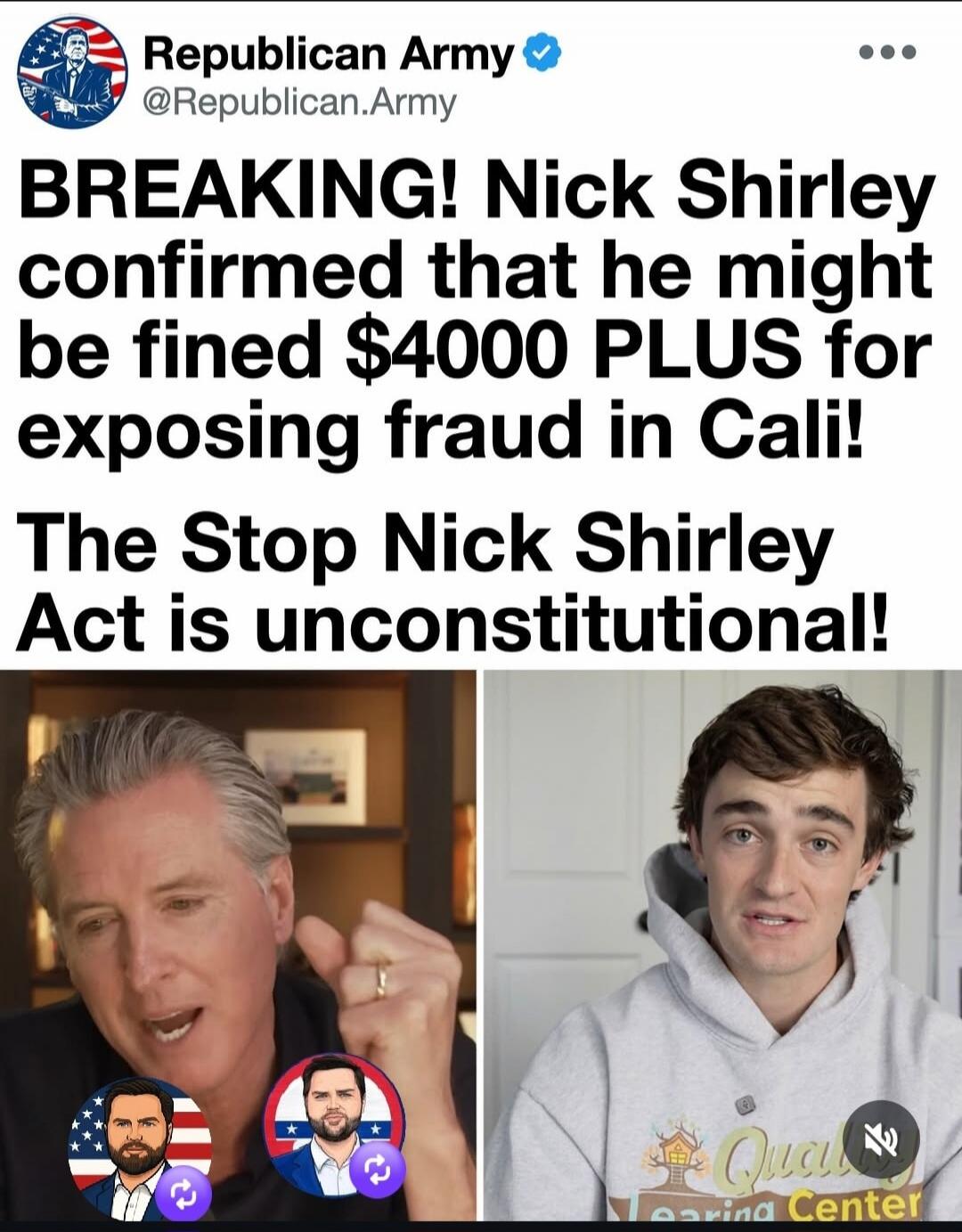 BREAKING! Nick Shirley confirmed that he might be fined $4000 PLUS for exposing fraud in Cali! The Stop Nick Shirley Act is unconstitutional!