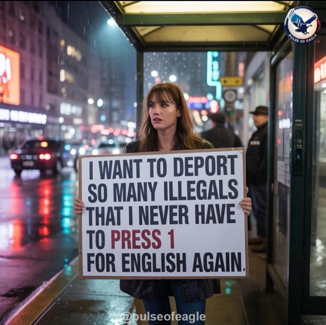 I WANT TO DEPORT SO MANY ILLEGALS THAT I NEVER HAVE TO PRESS 1 FOR ENGLISH AGAIN.