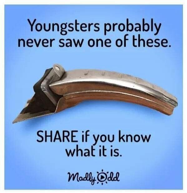 Youngsters probably never saw one of these. SHARE if you know what it is. Madly Odd