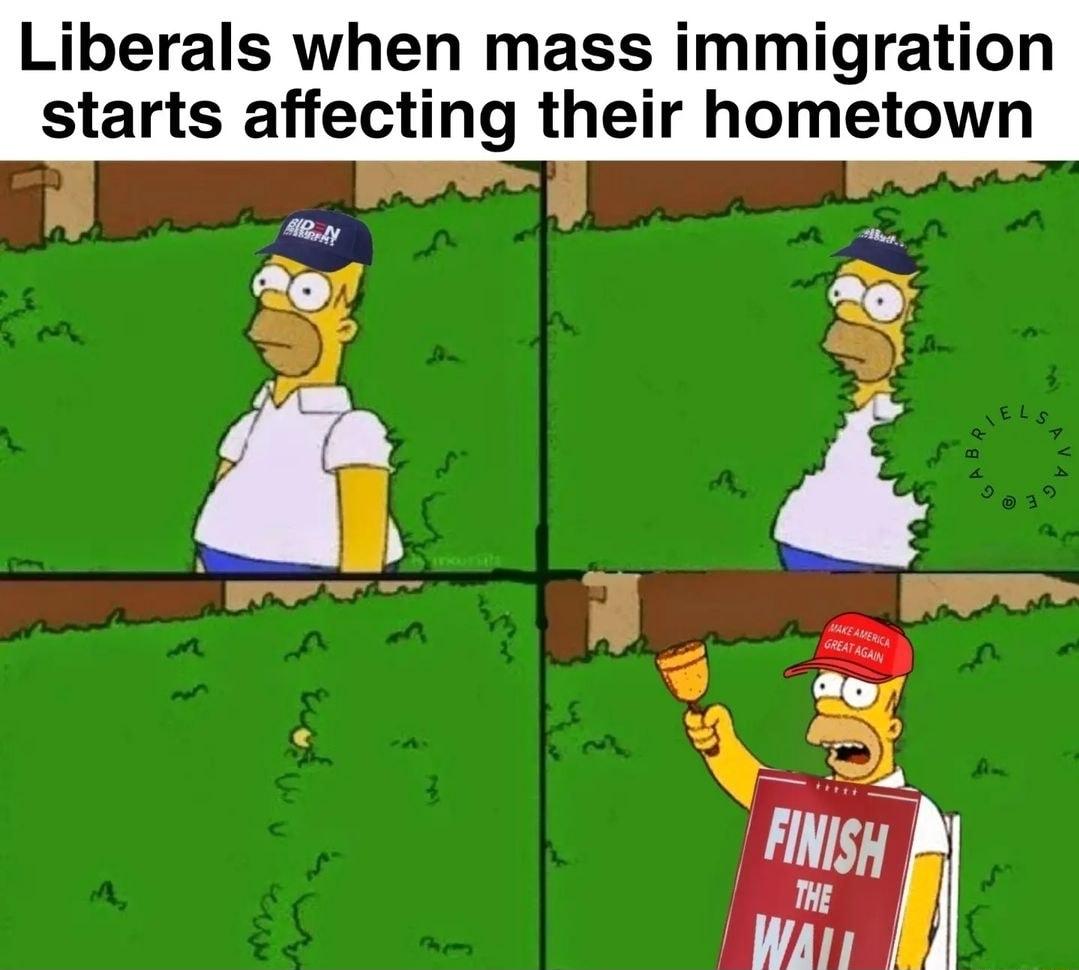 Liberals when mass immigration starts affecting their hometown g 0