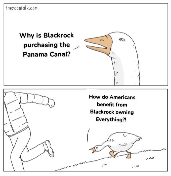 theycantalkcom Why is Blackrock purchasing the _ Panama Canal How do Americans benefit from Blackrock owning Everything