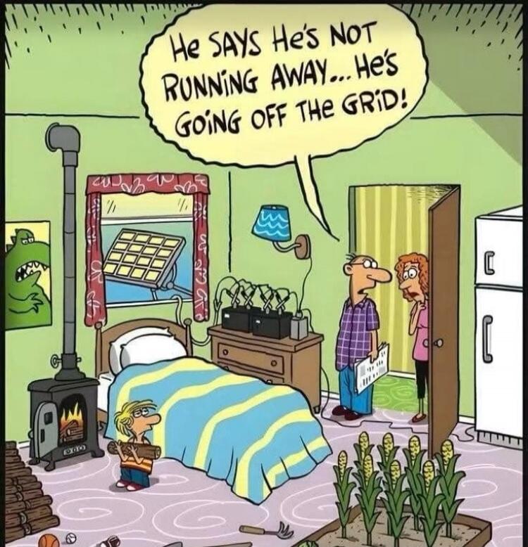 He says he's not running away... He's going off the grid!